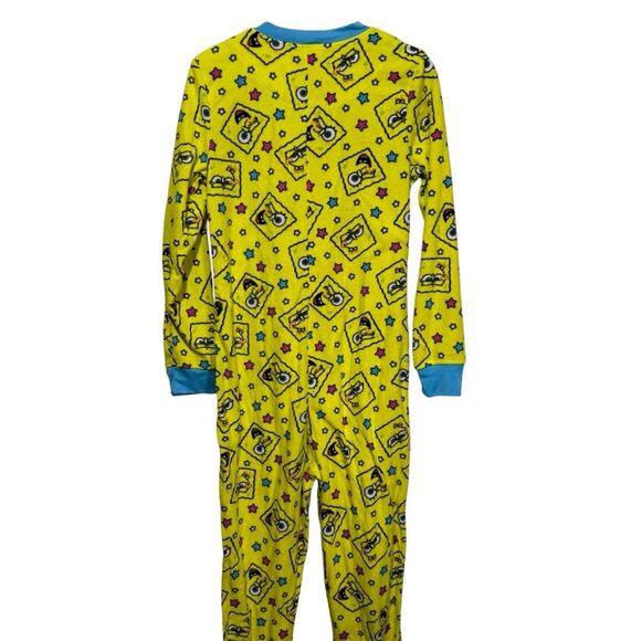 SpongeBob SquarePants Fleece one piece  Footed Pajama x-large JUNIOR sizing - Picture 2 of 7